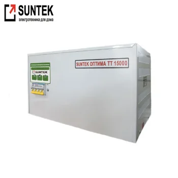 Voltage stabilizer thyristor SUNTEK Optima TT 15000 VA AC Stabilizer Power stab Stabilizer with thyristor amplifier
Voltage stabilizer thyristor SUNTEK Optima TT 15000 VA AC Stabilizer Power stab Stabilizer with thyristor amplifier