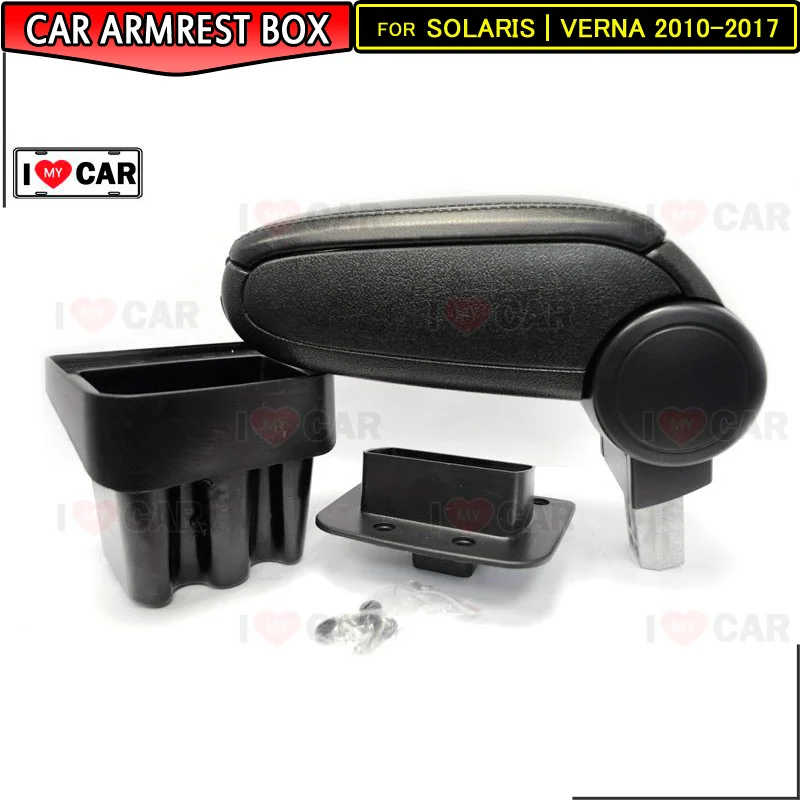 For Hyundai Solaris I | Verna 2011-2017 car armrest storage box center console leather arm rest cup holder car styling MB
For Hyundai Solaris I | Verna 2011-2017 car armrest storage box center console leather arm rest cup holder car styling MB