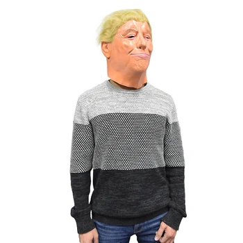 Trump Mask Human Face Donald Trump Mask Full Head Natural Latex Mask for Halloween Cosplay Party
Trump Mask Human Face Donald Trump Mask Full Head Natural Latex Mask for Halloween Cosplay Party