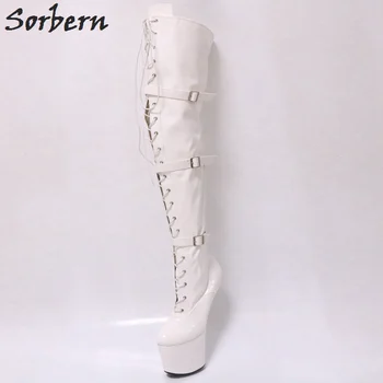 Sorbern White Over The Knee Hoof Heels Boots Fall Shoes Crossdressed Heels Dominatrix Boots Unisex Custom Wide Calf Boot Ladies
Sorbern White Over The Knee Hoof Heels Boots Fall Shoes Crossdressed Heels Dominatrix Boots Unisex Custom Wide Calf Boot Ladies