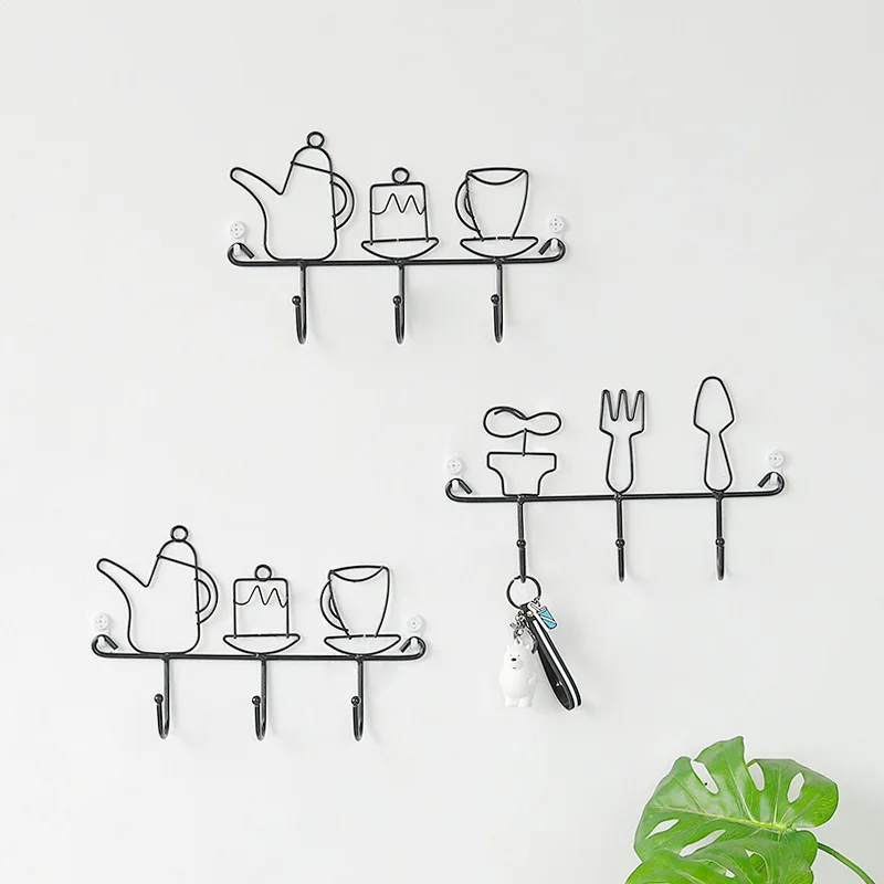 Iron Wall Hooks Creative Clothing Store Bathroom Kitchen Hook Wall Coat Rack
Iron Wall Hooks Creative Clothing Store Bathroom Kitchen Hook Wall Coat Rack