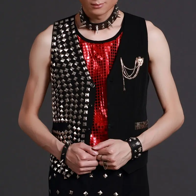Fashion Men Jazz Dance Costumes Hip Hop Dancing Clothes Rock DJ Dance Vest Coat Clothing Sexy Stage Club Performance Wear DWY476
Fashion Men Jazz Dance Costumes Hip Hop Dancing Clothes Rock DJ Dance Vest Coat Clothing Sexy Stage Club Performance Wear DWY476