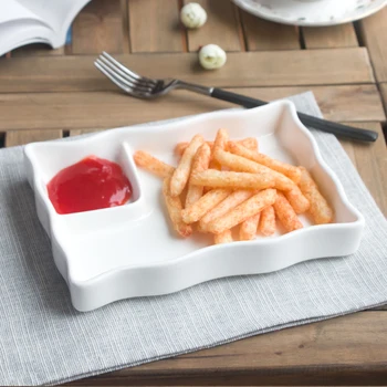 Creative pure white porcelain dumplings vinegar saucers rectangular plates chips snack dishes household utensils dinnerware food
Creative pure white porcelain dumplings vinegar saucers rectangular plates chips snack dishes household utensils dinnerware food
