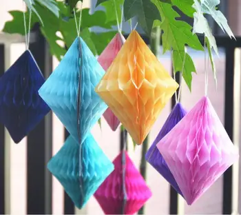 20 pcs /lot Decorative Tissue Paper Diamond-shaped Honeycomb Balls 6" 10" Pastel Birthday Baby Shower Wedding Holiday Party Dec
20 pcs /lot Decorative Tissue Paper Diamond-shaped Honeycomb Balls 6" 10" Pastel Birthday Baby Shower Wedding Holiday Party Dec