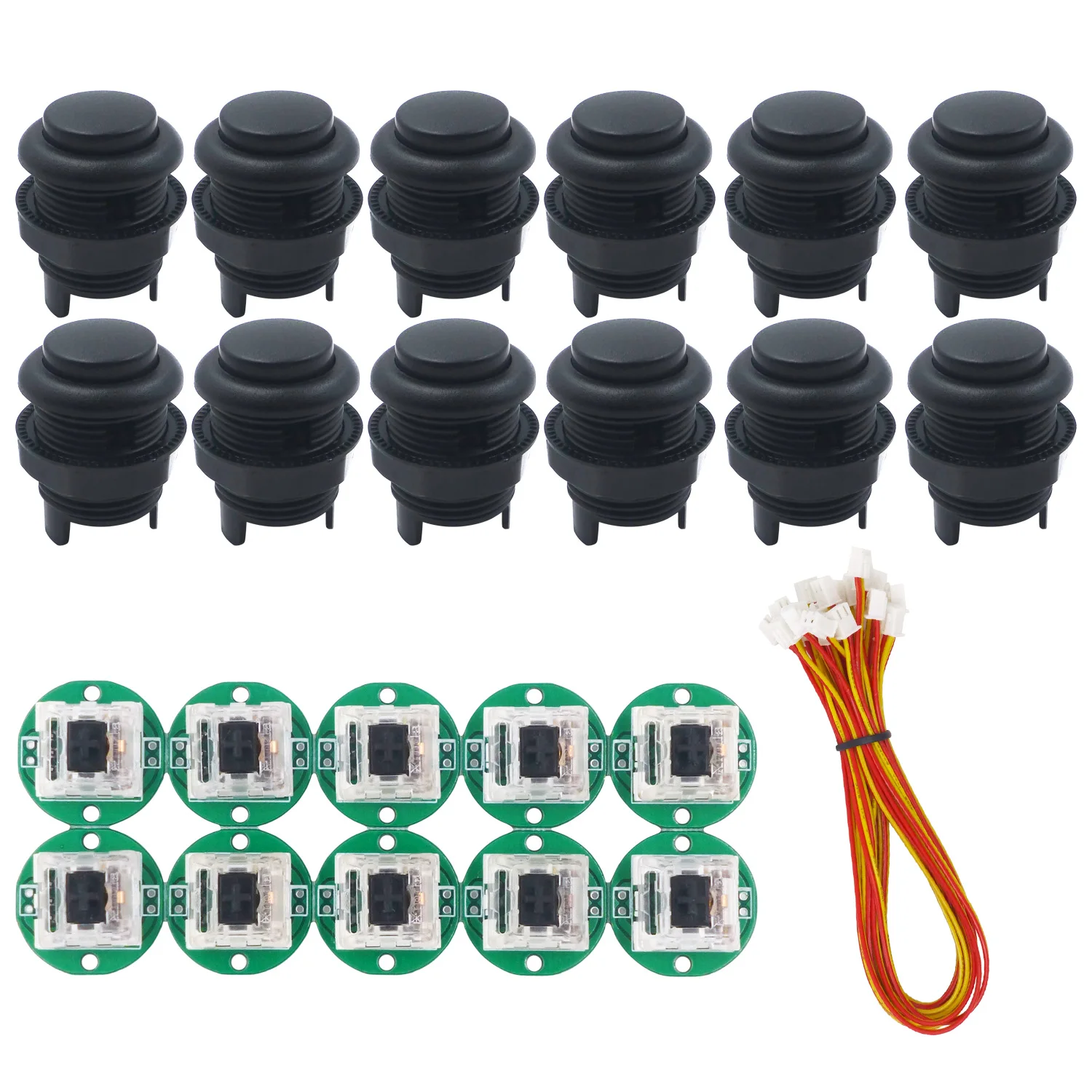 SJ@JX Black Frosted Push Button Mechanical Keyboard Switch Matt Frosted Button 28mm Arcade Button Matt frosted plastic material
SJ@JX Black Frosted Push Button Mechanical Keyboard Switch Matt Frosted Button 28mm Arcade Button Matt frosted plastic material