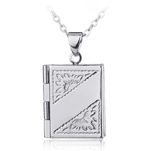 Silver Color Rectangle Locket Box Photo Frame Pendant Necklace Chain Charm Jewelry
Silver Color Rectangle Locket Box Photo Frame Pendant Necklace Chain Charm Jewelry