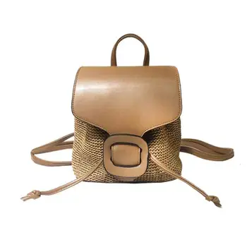 Women Summer Fashion Backpack INS Popular Female Beach Straw Bag Lady Casual Weave Mochila Travel Exquisite Knitted Bolsa BP3004 
Women Summer Fashion Backpack INS Popular Female Beach Straw Bag Lady Casual Weave Mochila Travel Exquisite Knitted Bolsa BP3004