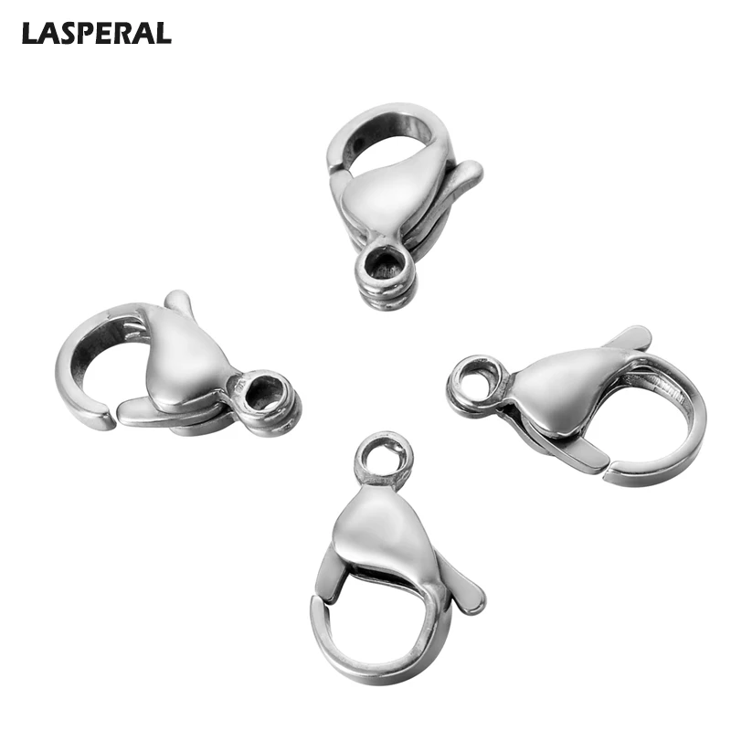 LASPERAL 50Pcs Silver Color Smooth Lobster Clasps Stainless Steel Connector DIY Jewelry Accessories Clasps For Pendant Necklace
LASPERAL 50Pcs Silver Color Smooth Lobster Clasps Stainless Steel Connector DIY Jewelry Accessories Clasps For Pendant Necklace