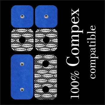 TENSPAD SILVER - 6 electrodes for COMPEX (4 electrodes 50x50mm + 2 electrodes 50x100mm with 2 SNAP)
TENSPAD SILVER - 6 electrodes for COMPEX (4 electrodes 50x50mm + 2 electrodes 50x100mm with 2 SNAP)