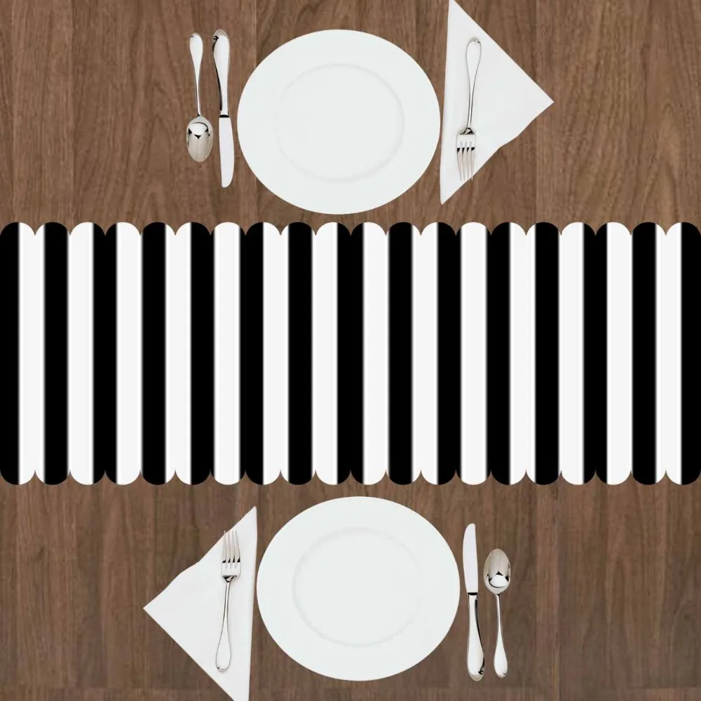 Else White Black Stripe Lines Geometrics Nordec 3d Print Pattern Modern Table Runner for Kitchen Dining Room Tablecloth
Else White Black Stripe Lines Geometrics Nordec 3d Print Pattern Modern Table Runner for Kitchen Dining Room Tablecloth