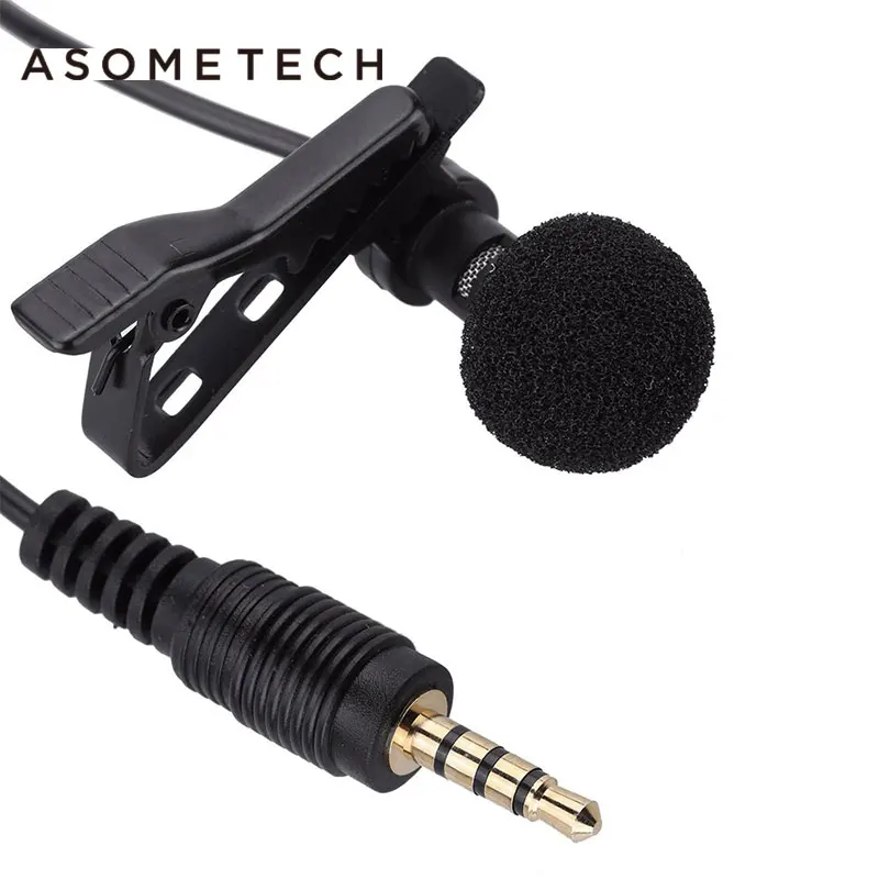 Portable Clip-on Lapel Lavalier Microphone 3.5mm Jack Mikrofon Mini Wired Mic Condenser Microfono For iPhone Samsung Smartphone
Portable Clip-on Lapel Lavalier Microphone 3.5mm Jack Mikrofon Mini Wired Mic Condenser Microfono For iPhone Samsung Smartphone