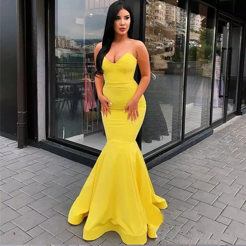 Yellow Elegant Sweetheart Prom Dresses 2019 Mermaid Long Evening Gowns Off Shoulder Party Dresses vestidos de fiesta de noche
Yellow Elegant Sweetheart Prom Dresses 2019 Mermaid Long Evening Gowns Off Shoulder Party Dresses vestidos de fiesta de noche