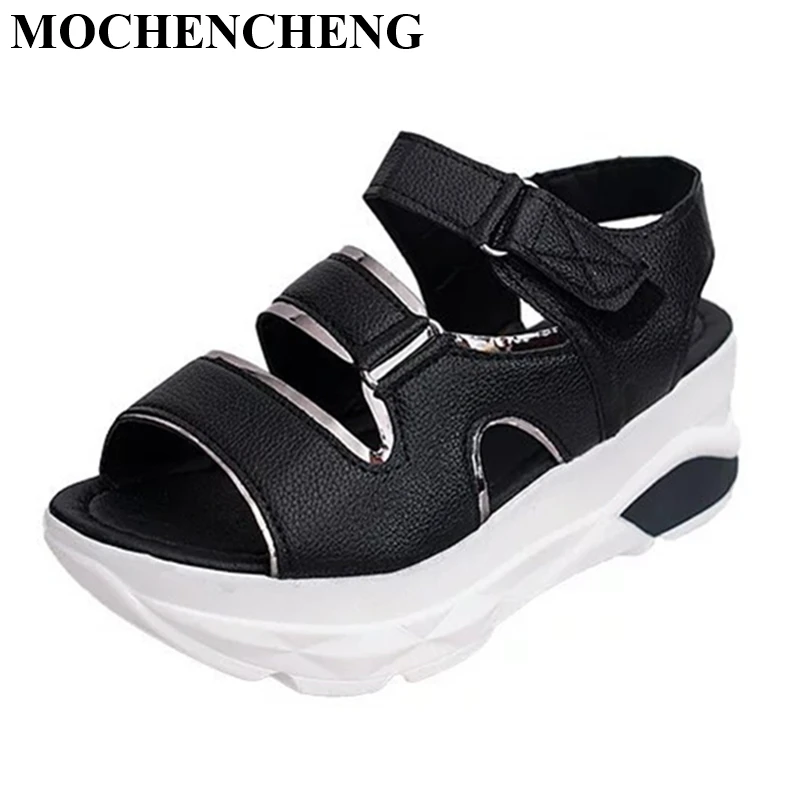 New Women Sandals Summer Shoes with Platform Flat Footwear Breathable Anti-skid Design Stylish Solid Hook&loop Casual Sandals
New Women Sandals Summer Shoes with Platform Flat Footwear Breathable Anti-skid Design Stylish Solid Hook&loop Casual Sandals