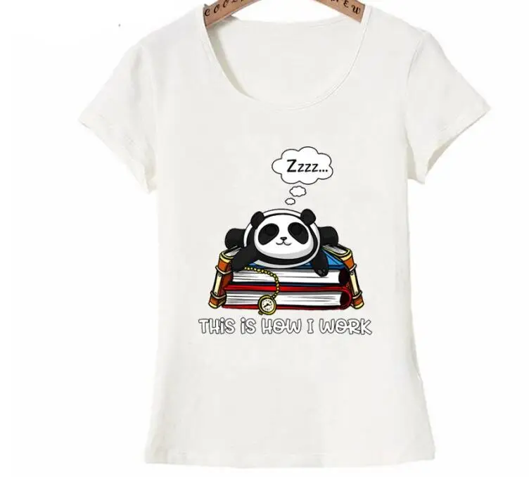 Lazy Panda Bear How I Work Funny School Student Books T-Shirt Summer Fashion Women T-shirt Funny Panda Casual Tops Girl Tees
Lazy Panda Bear How I Work Funny School Student Books T-Shirt Summer Fashion Women T-shirt Funny Panda Casual Tops Girl Tees