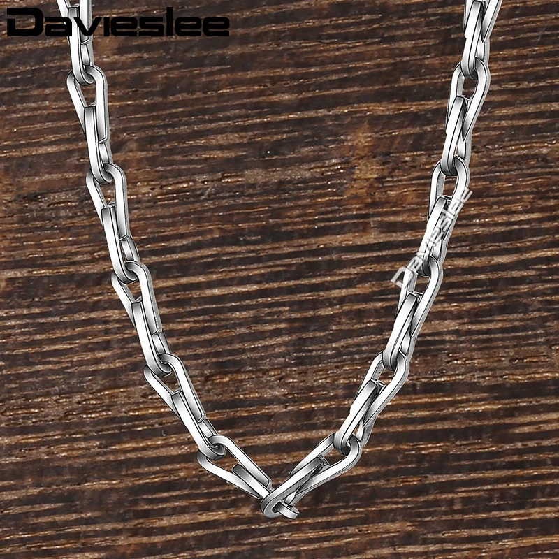 Davieslee Thin Stick Link Mens Womens Necklace Chain Fashion Jewelry Stainless Steel Silver Tone 2.5mm DKN503
Davieslee Thin Stick Link Mens Womens Necklace Chain Fashion Jewelry Stainless Steel Silver Tone 2.5mm DKN503