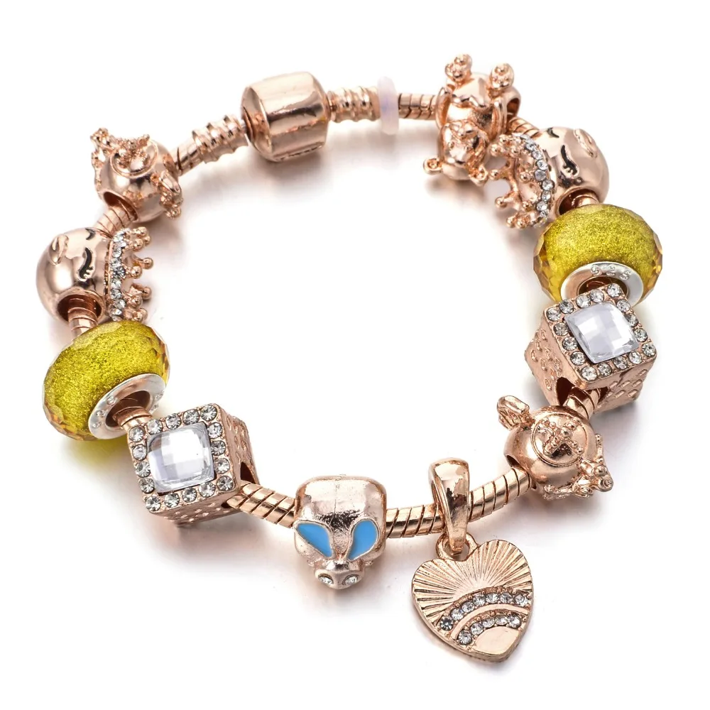 Dropshipping Mickey Minnie crystal beads charm bracelet with snake chain Pendant bracelet for women kids jewelry gift
Dropshipping Mickey Minnie crystal beads charm bracelet with snake chain Pendant bracelet for women kids jewelry gift