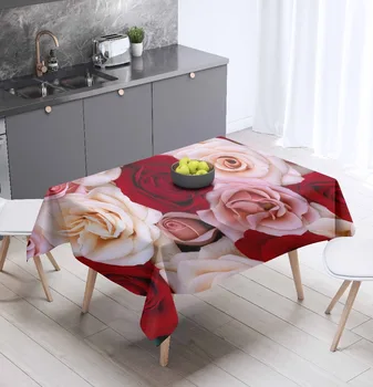 Else Cream Red Pink Roses Flowers Floral 3d Print Pattern Washable Dustproof Thicken Cotton Cloth Rectangular Square Tablecloth
Else Cream Red Pink Roses Flowers Floral 3d Print Pattern Washable Dustproof Thicken Cotton Cloth Rectangular Square Tablecloth