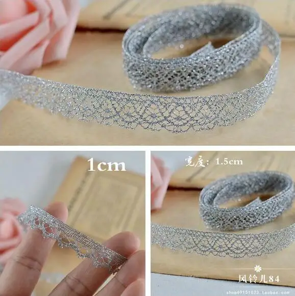 10 Meters Quality Silver Lace Trim Diy Wedding Party Crafts Ribbon Cosplay Stage Performance Apparel Lace Trimming Accessories
10 Meters Quality Silver Lace Trim Diy Wedding Party Crafts Ribbon Cosplay Stage Performance Apparel Lace Trimming Accessories