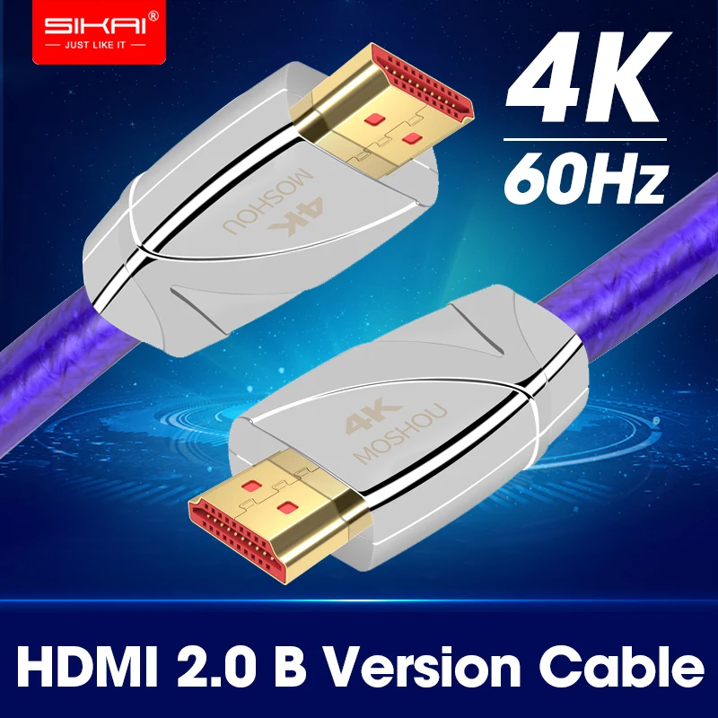 Enthusiast HDMI 2.0b Cable 4K@60Hz HDMI 2.0 Cable 18Gbs High Quality Silver Plated Core 1M 5M 10M 15M 20M Over length HDMI cable
Enthusiast HDMI 2.0b Cable 4K@60Hz HDMI 2.0 Cable 18Gbs High Quality Silver Plated Core 1M 5M 10M 15M 20M Over length HDMI cable