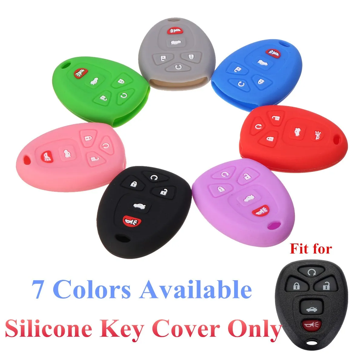 5 Buttons Silicone Car Key Cover Case For Chevrolet for GMC /Buick /Pontiac /Cadillac
5 Buttons Silicone Car Key Cover Case For Chevrolet for GMC /Buick /Pontiac /Cadillac