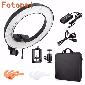 Fotopal ES240 LED 18" 5500K Dimmable 2 Color Filter Adjustable LED Ring Camera Photo/Video Litht Portrait photography Light Lamp
Fotopal ES240 LED 18" 5500K Dimmable 2 Color Filter Adjustable LED Ring Camera Photo/Video Litht Portrait photography Light Lamp