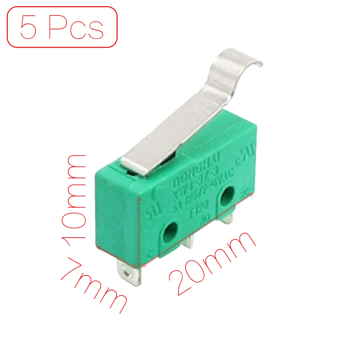 UXCELL 5Pcs Kw4-3Z-3 Spdt No Nc Momentary Hinge Lever Limit Switch Microswitch
UXCELL 5Pcs Kw4-3Z-3 Spdt No Nc Momentary Hinge Lever Limit Switch Microswitch