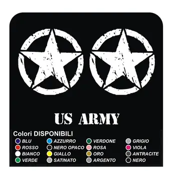 3 stickers Star and US ARMY stickers 35x35 cm 4X4 military star for renegade wrangler defender offroad
3 stickers Star and US ARMY stickers 35x35 cm 4X4 military star for renegade wrangler defender offroad