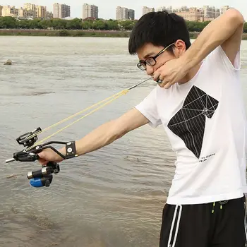 Fishing Slingshot Laser Catapult Compound Bow Can Shooting Arrows Powerful Sling Shot Crossbow Bolt tirachinas de gran alcance
Fishing Slingshot Laser Catapult Compound Bow Can Shooting Arrows Powerful Sling Shot Crossbow Bolt tirachinas de gran alcance