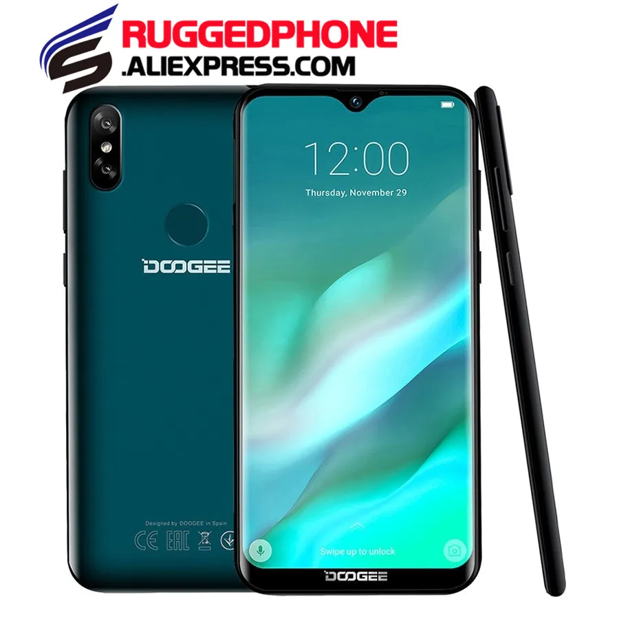 

DOOGEE Y8 3GB RAM 32GB ROM Android 9.0 Smartphone 6.1"FHD 19:9 Display 3400mAh MTK6739 Quad Core 4G LTE Mobile Waterdrop Screen