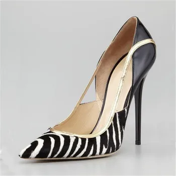 2019 New Sexy High-heeled Dress Shoes High Heels Shallow Pointed Toe Pumps Zebra Animal Print Cut-out Women Pumps Plus Size 43
2019 New Sexy High-heeled Dress Shoes High Heels Shallow Pointed Toe Pumps Zebra Animal Print Cut-out Women Pumps Plus Size 43