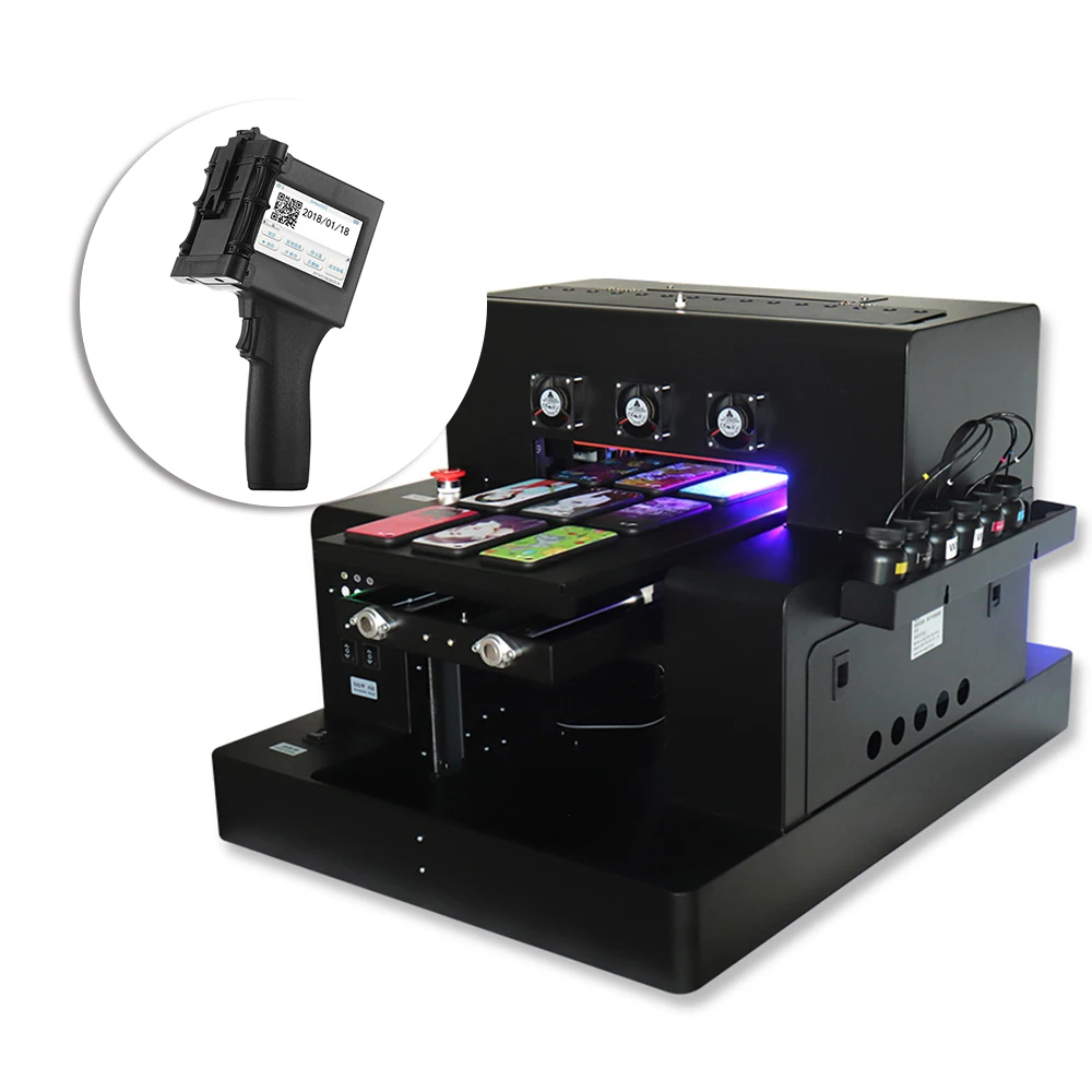 Automatic A3 UV Printer Bottle printer print white color at one time phone case & Portable Handheld Printer QR Code Mini Printer
Automatic A3 UV Printer Bottle printer print white color at one time phone case & Portable Handheld Printer QR Code Mini Printer