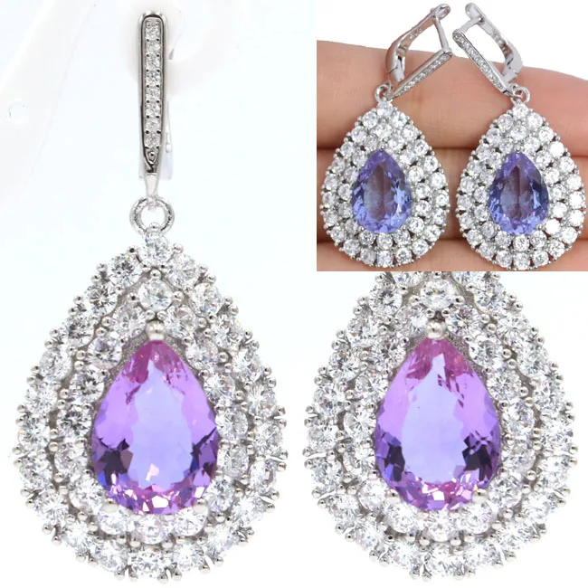 Gorgeous Long Sky Blue Topaz, White CZ Wedding Ladies Girls 925 Silver Earrings 46x27mm
Gorgeous Long Sky Blue Topaz, White CZ Wedding Ladies Girls 925 Silver Earrings 46x27mm