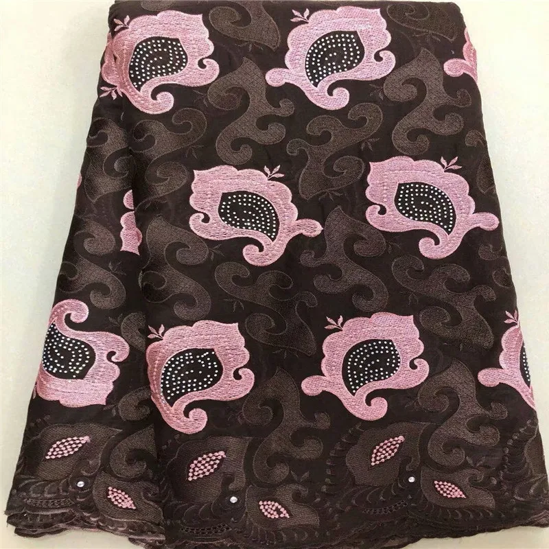 HFX Latest Embroidery Cotton Nigeria Lace Fabric High Quality African Coffee/Pink Swiss Voile Lace In Switzerland L136-6
HFX Latest Embroidery Cotton Nigeria Lace Fabric High Quality African Coffee/Pink Swiss Voile Lace In Switzerland L136-6