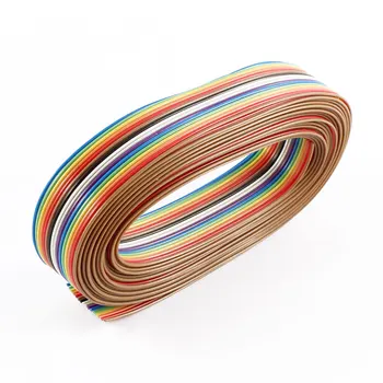 UXCELL 13Ft 4M Length 16 Way 16 Pin Rainbow Color Flat Ribbon Cable Idc Wire 1.27Mm Spacing Diy For Clean Terminations
UXCELL 13Ft 4M Length 16 Way 16 Pin Rainbow Color Flat Ribbon Cable Idc Wire 1.27Mm Spacing Diy For Clean Terminations