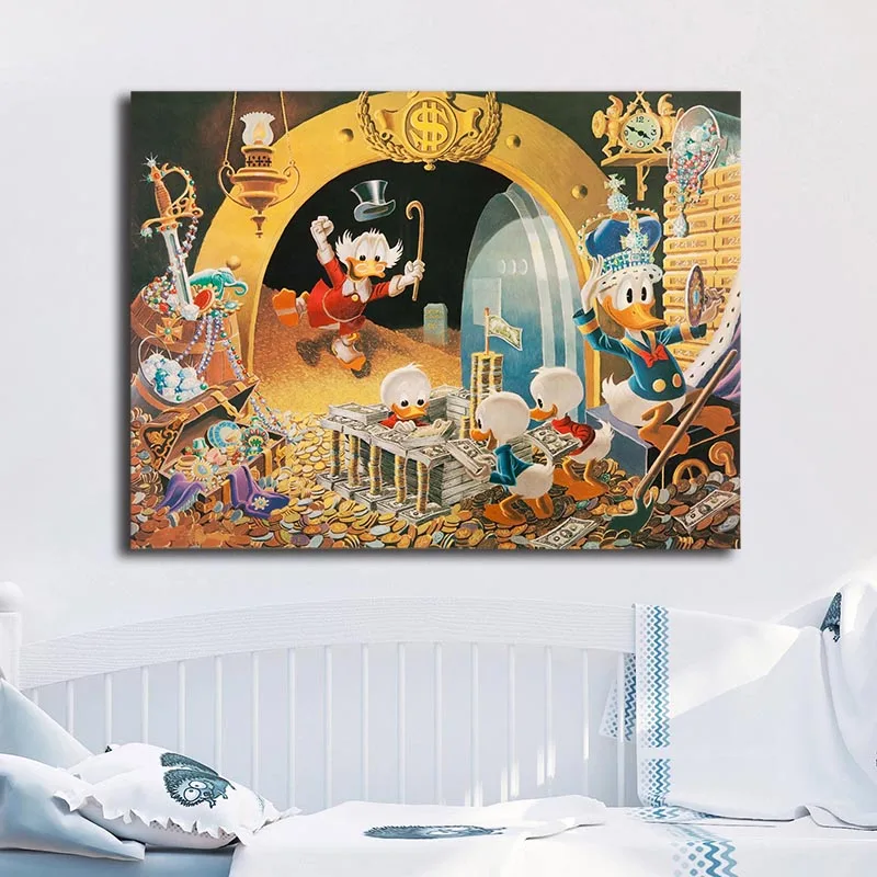 Hueyes Duck Scrooges McDuckes Carl Barks Canvas Prints Picture Modular Paintings for Living Room Poster on The Wall Home Decor
Hueyes Duck Scrooges McDuckes Carl Barks Canvas Prints Picture Modular Paintings for Living Room Poster on The Wall Home Decor