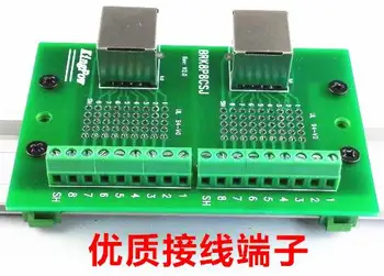 Dual Channel two RJ45 Breakout PCB Board Ethernet LAN interface to Terminal port adapter switch terminals Din Rail Mounting
Dual Channel two RJ45 Breakout PCB Board Ethernet LAN interface to Terminal port adapter switch terminals Din Rail Mounting