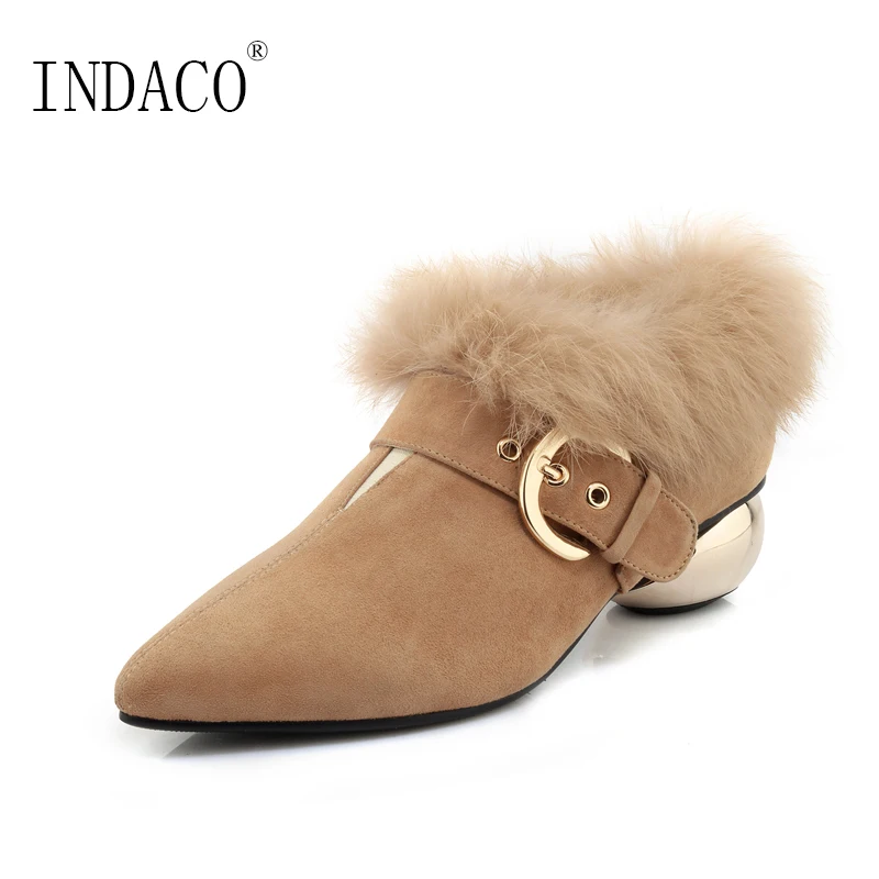 2018 Winter New Rabbit Hair Peas Shoes Female Winter Shoes Women Pointed Fur Shoes 4cm
2018 Winter New Rabbit Hair Peas Shoes Female Winter Shoes Women Pointed Fur Shoes 4cm