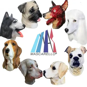 Animal Dog Masks Latex Mask Labrador Poodle Husky Hounds Bull Dog Mask Rubber Halloween Costume Party Carnival Prop
Animal Dog Masks Latex Mask Labrador Poodle Husky Hounds Bull Dog Mask Rubber Halloween Costume Party Carnival Prop