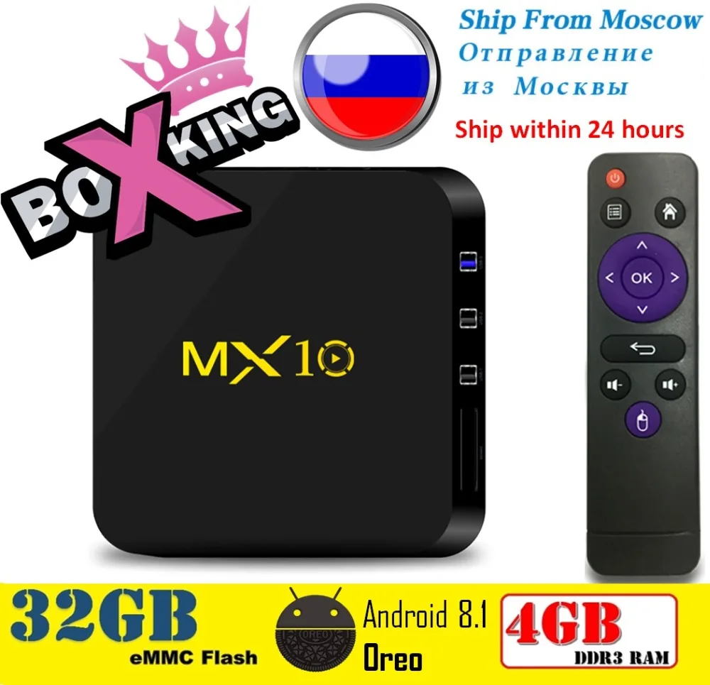 

Original Set 4K Ultra HD Android TV Smart Tv Android 8.1 MX10 RK3328 4GB 32GB TV BOX Set Top TV Box (H96 Max Mx9 Pro Tx28)