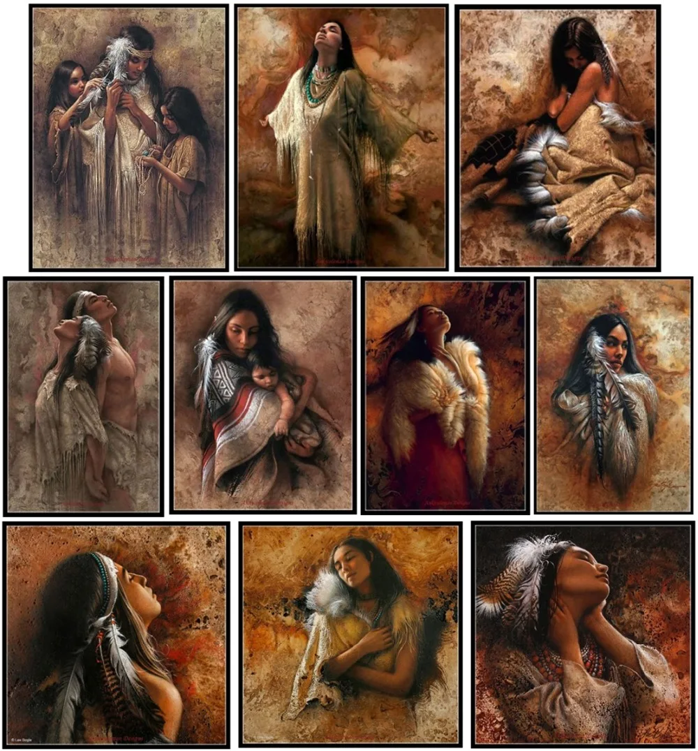 Native American - Counted Cross Stitch Kits - DMC Color DIY Handmade Needlework for Embroidery 14 ct Cross Stitch Sets 
Native American - Counted Cross Stitch Kits - DMC Color DIY Handmade Needlework for Embroidery 14 ct Cross Stitch Sets