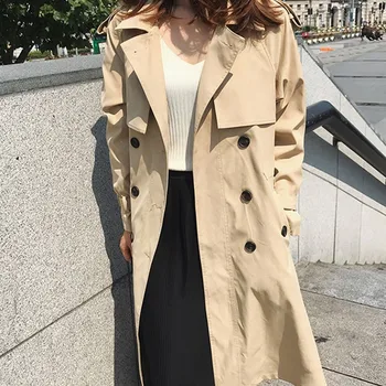 Spring Autumn New Women's Casual Fashion Classic trench coat women Double Breasted Office lady Outwear Loose Clothing FY02
Spring Autumn New Women's Casual Fashion Classic trench coat women Double Breasted Office lady Outwear Loose Clothing FY02