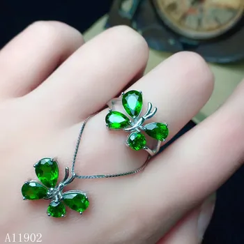 KJJEAXCMY boutique jewels 925 sterling silver inlaid natural gem diopside lady pendant necklace ring support detection
KJJEAXCMY boutique jewels 925 sterling silver inlaid natural gem diopside lady pendant necklace ring support detection