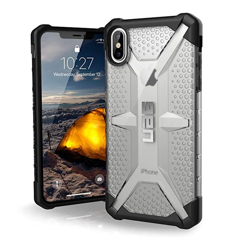 

For iPhone Xs Max [6.5-inch Screen] Plasma Feather-Light Rugged [Ice] Military Drop Tested for iPhone 7 6 8 plus Case