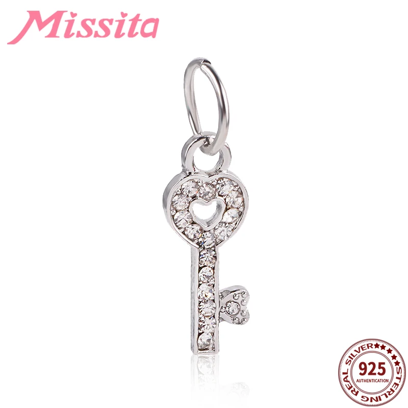 MISSITA 925 Sterling Silver Key Heart Shape Charms fit Pandora Bracelets Necklaces for Jewelry Making Ladies Jewelry Accessories
MISSITA 925 Sterling Silver Key Heart Shape Charms fit Pandora Bracelets Necklaces for Jewelry Making Ladies Jewelry Accessories