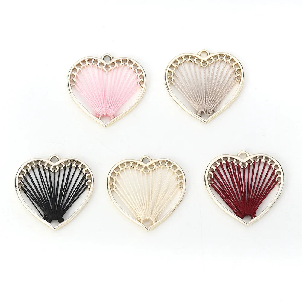Doreen Box Zinc Based Alloy Charms Wire Wrapped Earrings Findings Heart Gold Color Fashion Pendants 26mm(1") x 26mm(1"), 5 PCs
Doreen Box Zinc Based Alloy Charms Wire Wrapped Earrings Findings Heart Gold Color Fashion Pendants 26mm(1") x 26mm(1"), 5 PCs