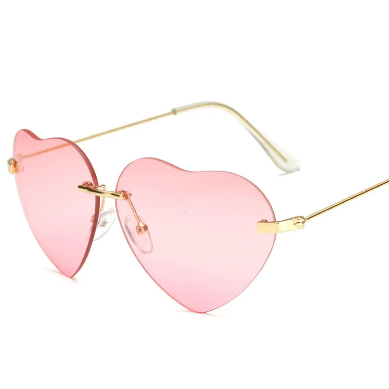 Fashion Design Love Heart Sunglasses Brand Women Rimless Sun glasses Pink Red Gafas Elegant Shades Lady Vintage Eyewear
Fashion Design Love Heart Sunglasses Brand Women Rimless Sun glasses Pink Red Gafas Elegant Shades Lady Vintage Eyewear