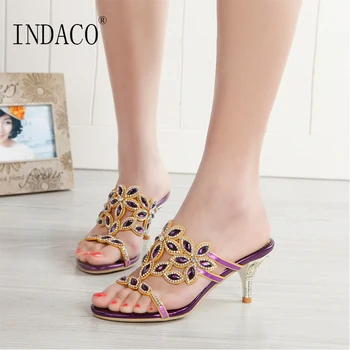 Women's Leather Rhinestone High Heel Sandals Fashion Sexy Summer Slides High Heels Sandals Women Sandale Femme Ete
Women's Leather Rhinestone High Heel Sandals Fashion Sexy Summer Slides High Heels Sandals Women Sandale Femme Ete