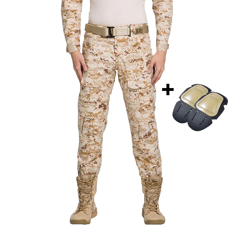 Military Camouflage Pants Men Multi-pockets Tactical Cargo Pant With Knee Pads Men's Casual Overalls Combat Army Casual Trousers
Military Camouflage Pants Men Multi-pockets Tactical Cargo Pant With Knee Pads Men's Casual Overalls Combat Army Casual Trousers