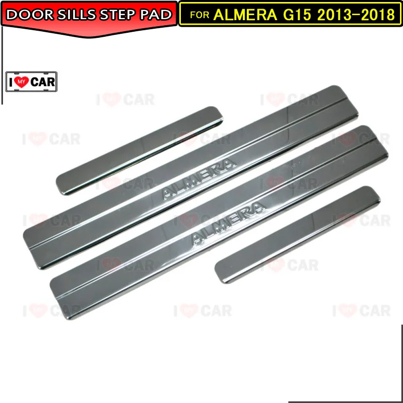 Door sill for Nissan Almera G15 2013-2018 scuff plate guard stainless sills protector sticker car styling decoration accessories
Door sill for Nissan Almera G15 2013-2018 scuff plate guard stainless sills protector sticker car styling decoration accessories