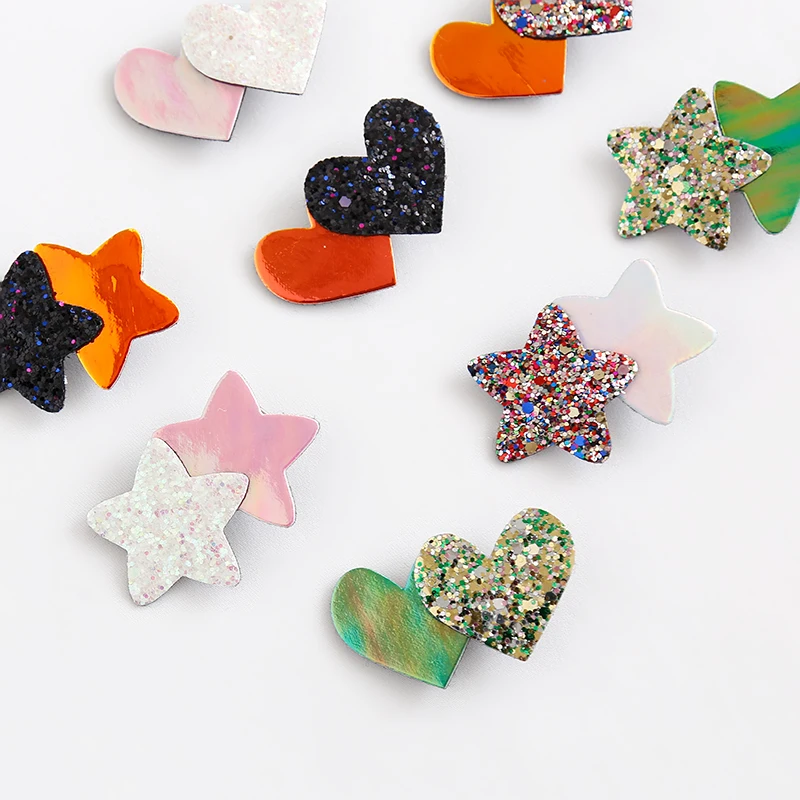 2019 Children Lovely New Personality Sequins Hairpin With Double Stars Or Hearts Top Clip Girls Hair Accessories
2019 Children Lovely New Personality Sequins Hairpin With Double Stars Or Hearts Top Clip Girls Hair Accessories